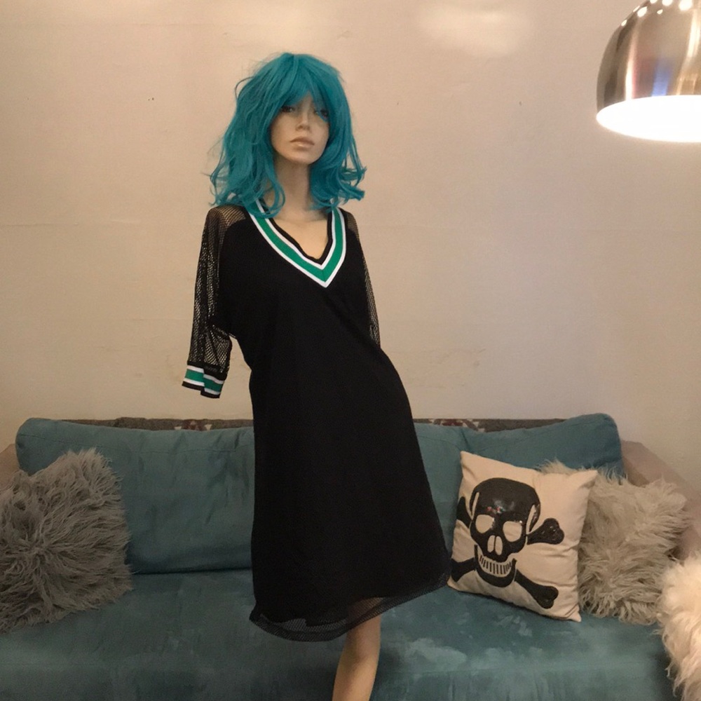 NWT ASOS Basketball T-Shirt Dress in Mesh